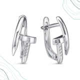 Серьги из серебра 